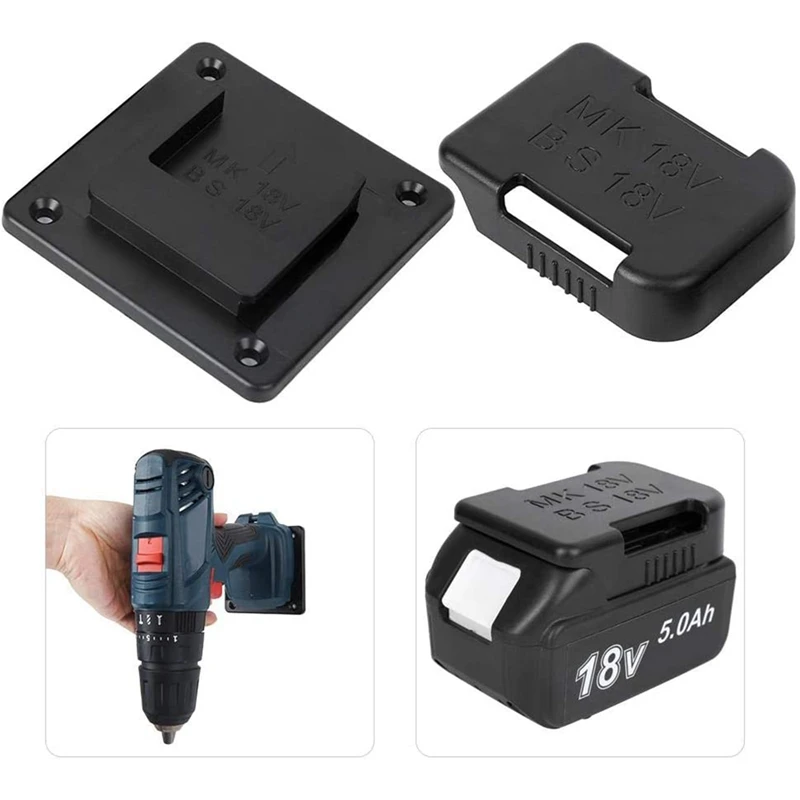 

Durable Battery Holder Case, Battery Belt Slot for 18V Batteries