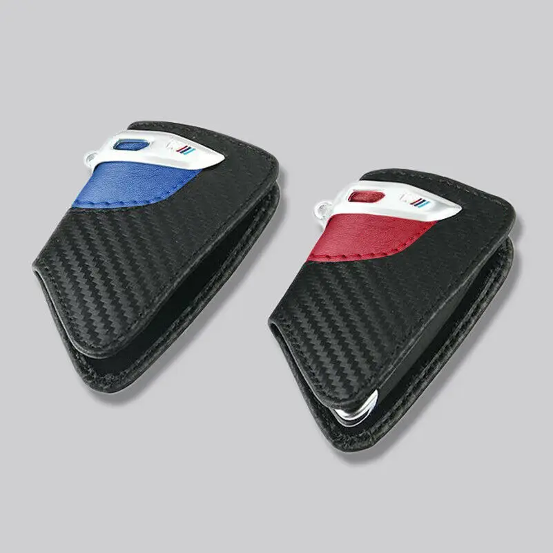 Кожаный чехол для автомобильных ключей из углеродного волокна /// M BMW 2 серии New X5 X6