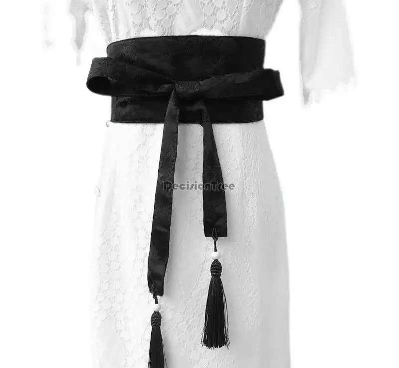 2022 японский цветок и птица вышивка винтажный пояс для кимоно традиционный Би