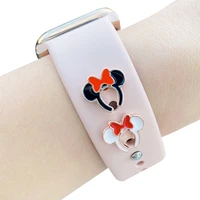 women jewelry charms for apple watch band silicone strap bowknot decorative nails for samsung galaxy watch accessories