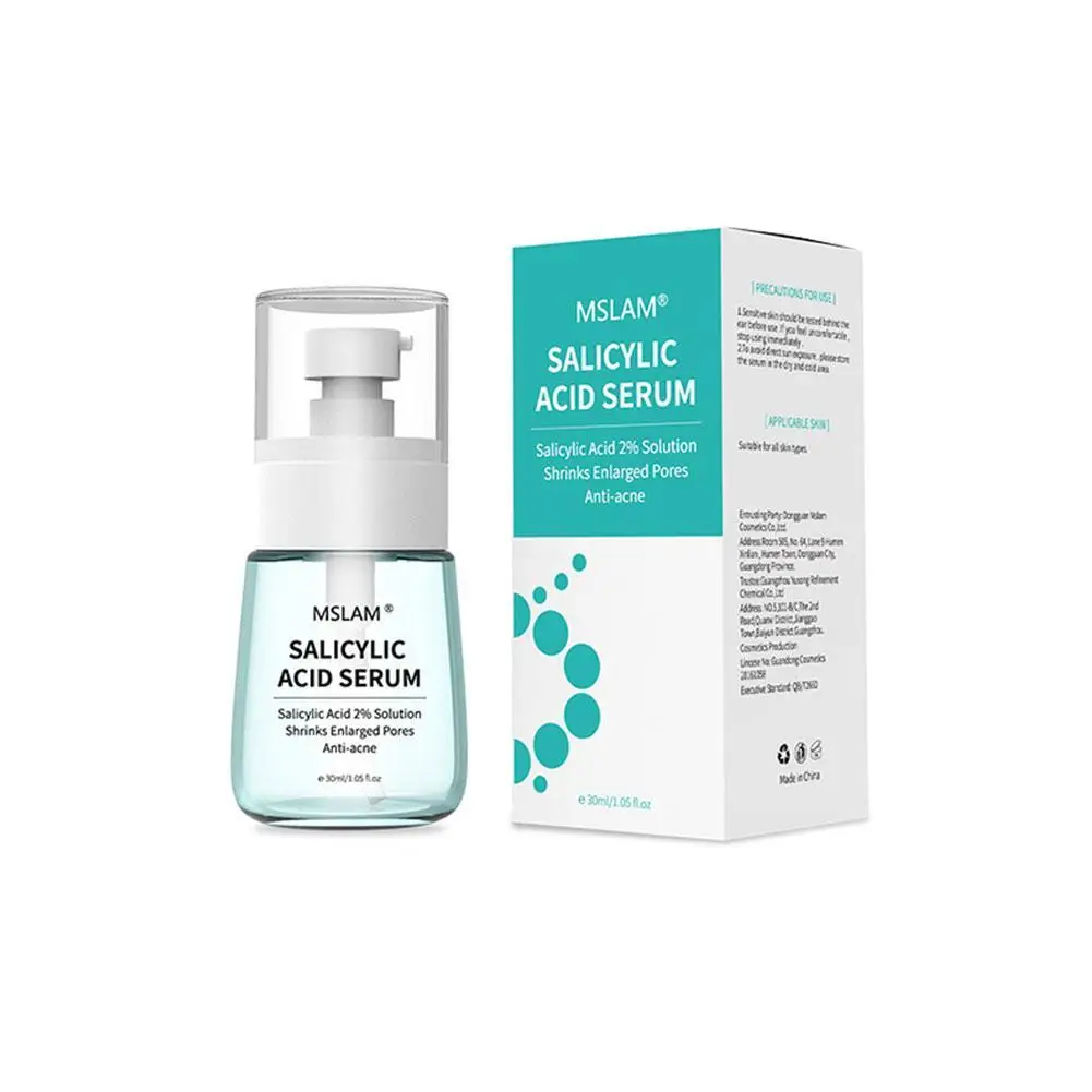 

30ml Salicylic Acid Acne Treatment Serum Oil Control Hyaluronic Acid Pores Skin Face Brighten Shrink Care Moisturizing Esse C3R9