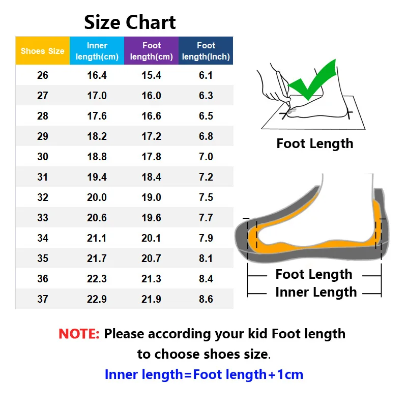 

Fashion Children Sneakers Kids Girls and Boys Shoes Colorful Running shoes 5-10 years size 26-37#598