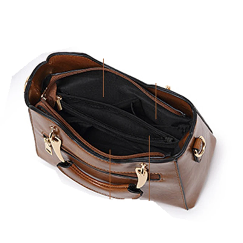 Известный фирменный дизайн Модные женские сумки из натуральной кожи диких