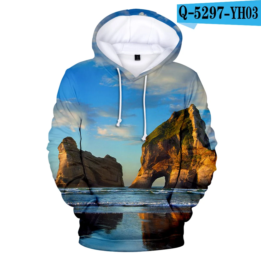 

Luxury Classic Ocean Beautiful Seaside View Coconut Tree 3D Hoodies Sweatshirts Men/Women Long Sleeve Hoodie Casual Pullovers