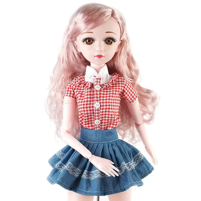 

60cm Fashion Bjd Doll Girl Diy Toy 18 Multi Joint Music Doll Lori Body Doll Wedding Dress Princess Creative Handmade Gift