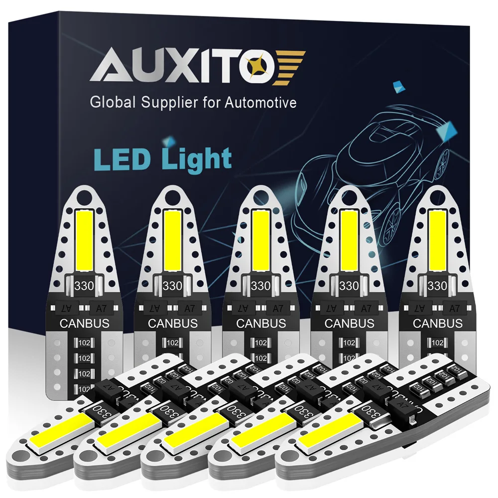 10x T10 Led CANBUS W5W светодиодные внутренние автомобильные огни без ошибок дверь