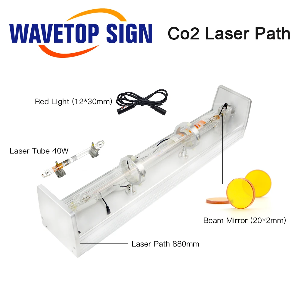 Лазерная маркировочная машина CO2 40 Вт лазерная дорожка + трубка зеркало луча 20x2 мм