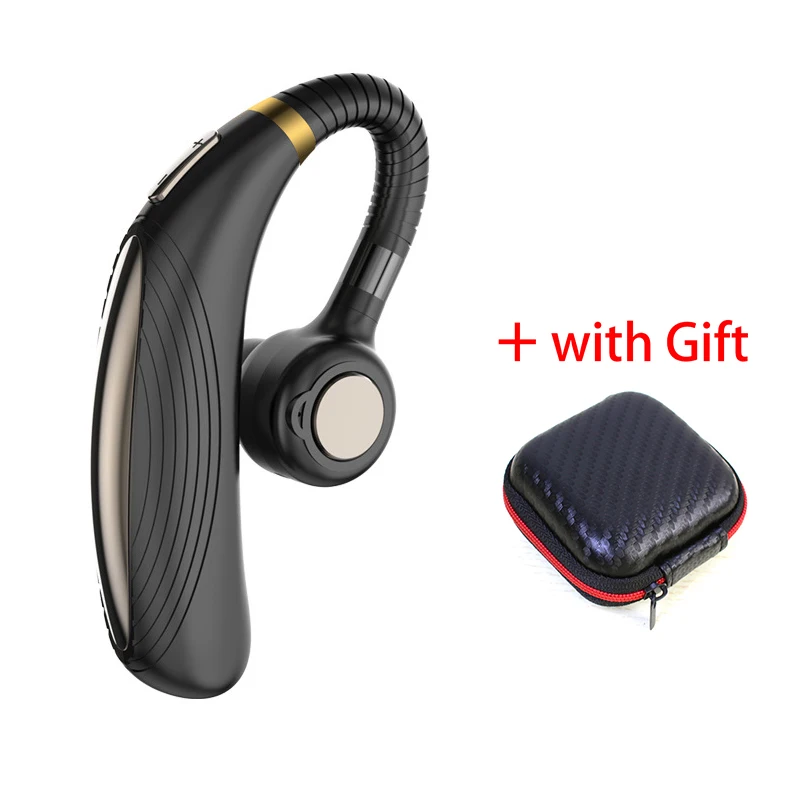 Black box Bluetooth наушники беспроводные наушники гарнитура с HD музыкой handsfree 45 часов рабочего времени для телефона - Цвет: Black box