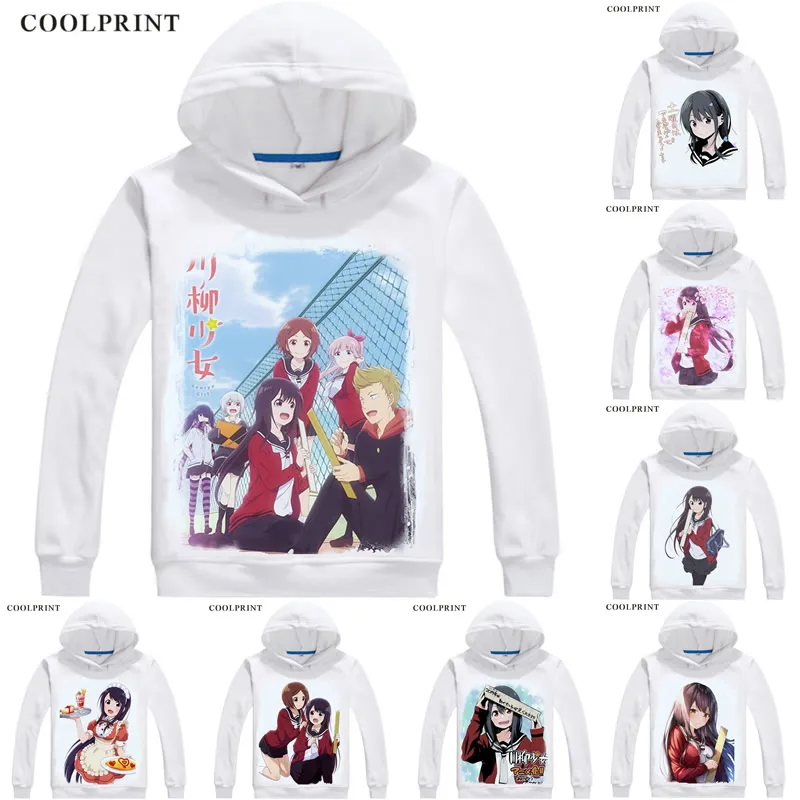 Senryu Толстовки с капюшоном для девочек юкисиро Nanako катагири Амане высокий уличная