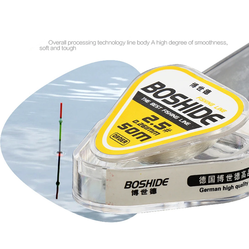 Леска рыболовная сверхпрочная нейлоновая 50 м|Рыболовные лески| |