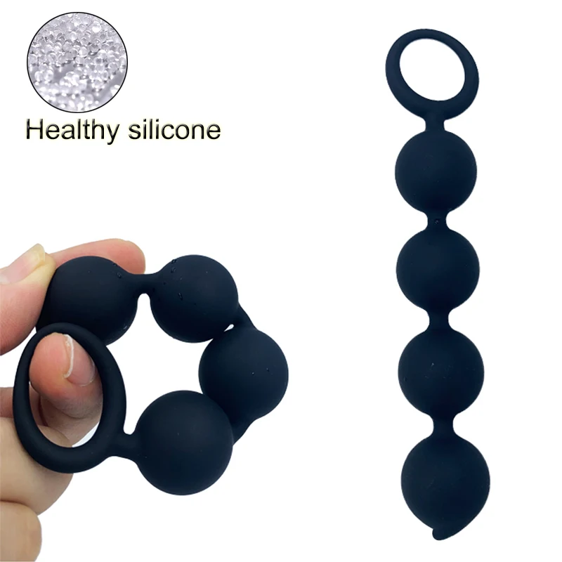 Маленькие анальные шарики Анальная пробка силиконовой интимные игрушки для