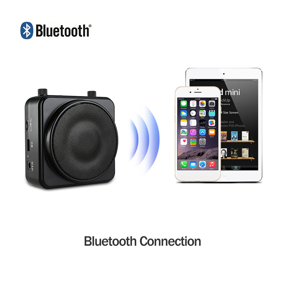 Aker MR2500W 22W Портативный беспроводной Bluetooth 2200mA усилитель голоса динамик гарнитура