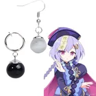 Серьги Genshin Impact Qiqi для косплея, клипса для ушей, тартаглия Венти кейя, Подвесные серьги, ювелирные изделия, аксессуары для костюма