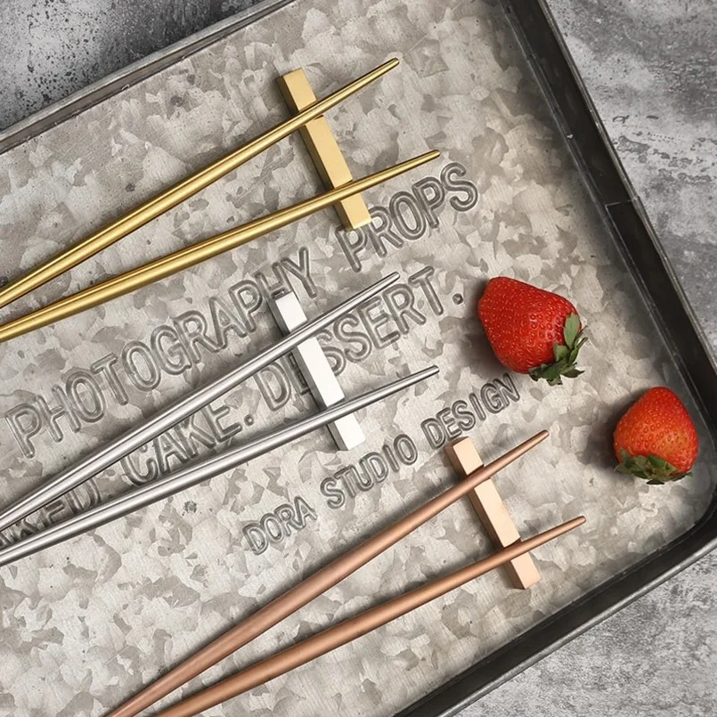 

304 Stainless Steel Chopstick Holder Tableware Chopsticks Holding Chopstick Hotel Restaurant Table Creative Household