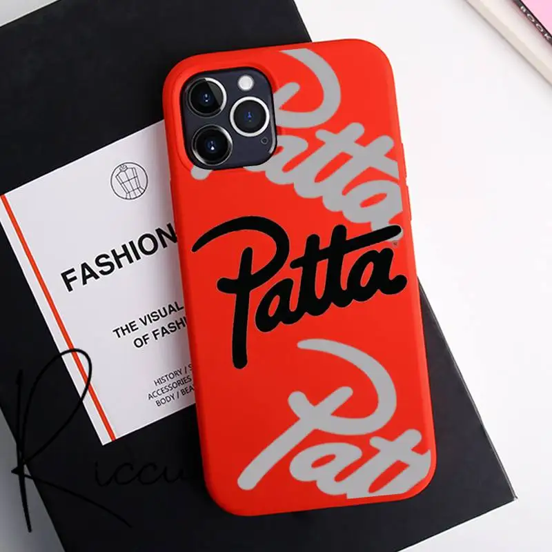 

Reall street brand patta Phone Case for iPhone 12 pro max mini 11 pro XS MAX 8 7 6 6S Plus X 5S SE 2020 XR red case