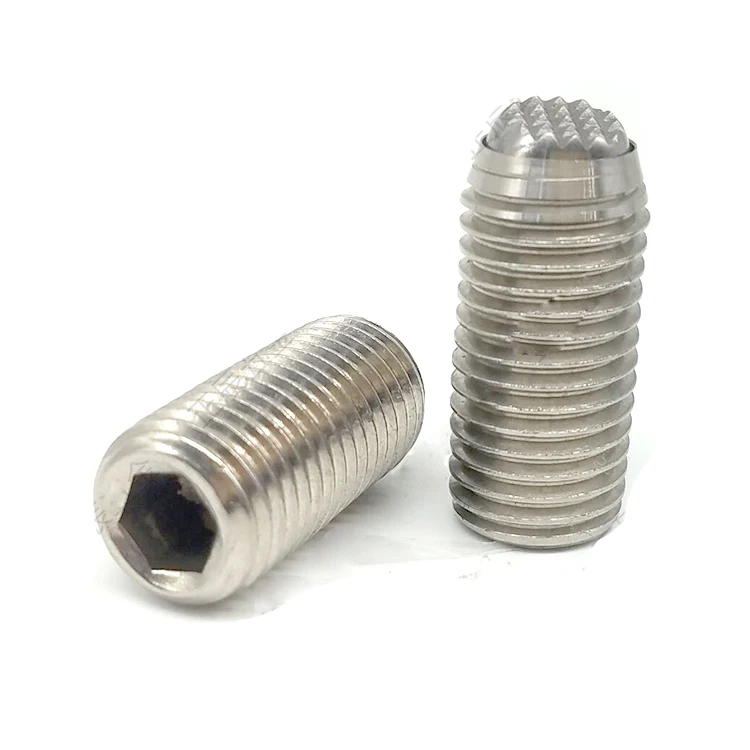Установочный винт бусина на замке с шестигранным хвостовиком из нержавеющей