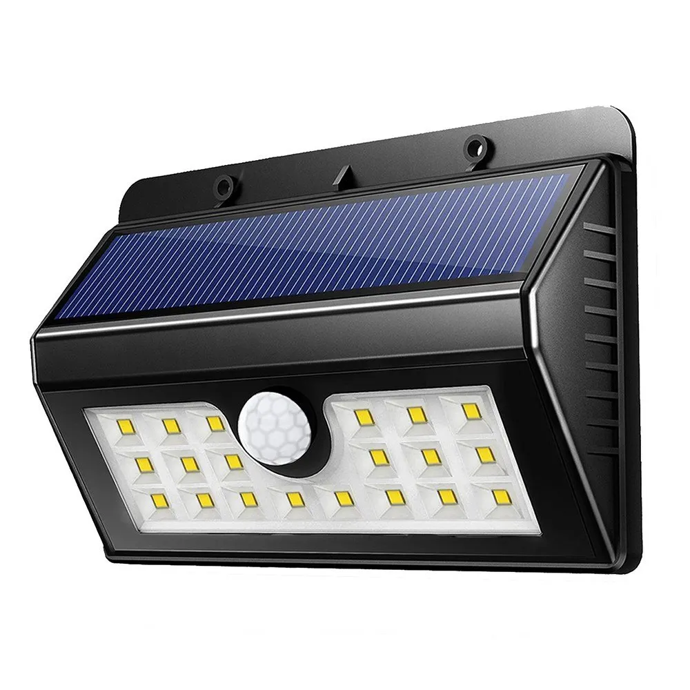 20 светодиодный настенный светильник с ИК-датчиком движения на солнечной энергии