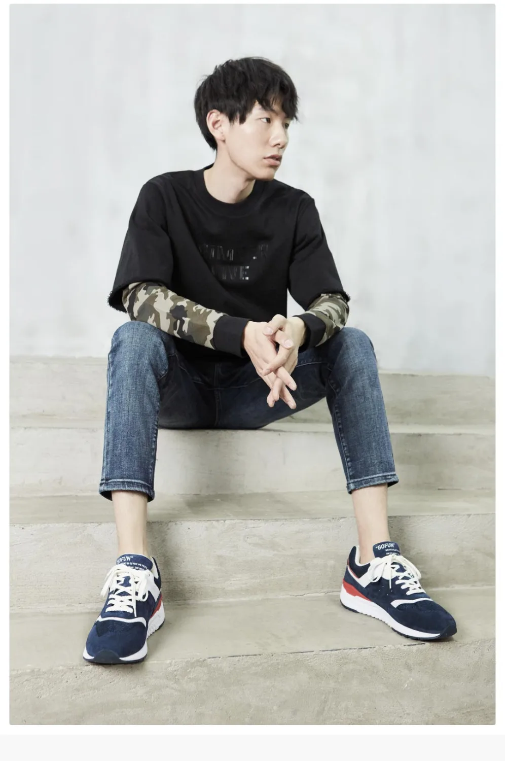 Мужские кроссовки из натуральной кожи Youpin черные повседневные дышащие в стиле