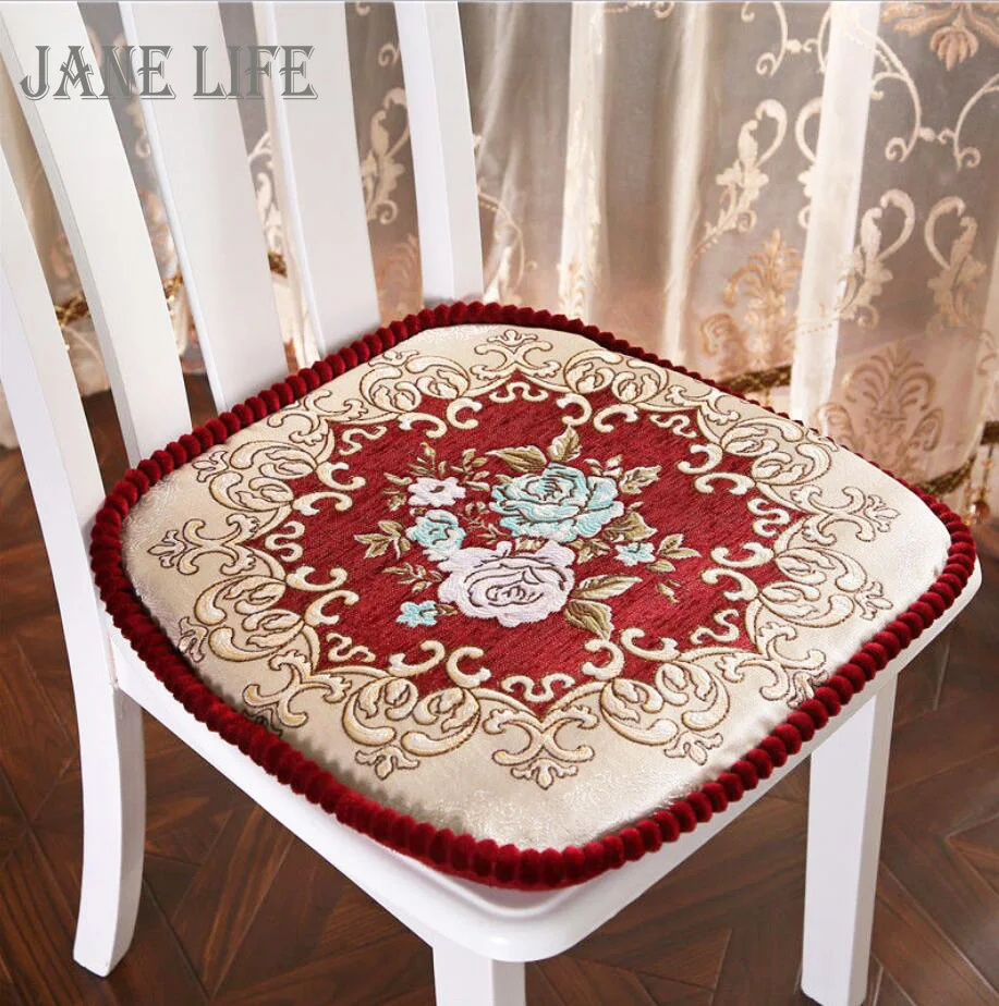 

24 Patterns European Jacquard Chair Cushion Home Decor Chair Pad Kitchen Dinning Chair Cushion Sitting Pillow Cushions Seat Cous