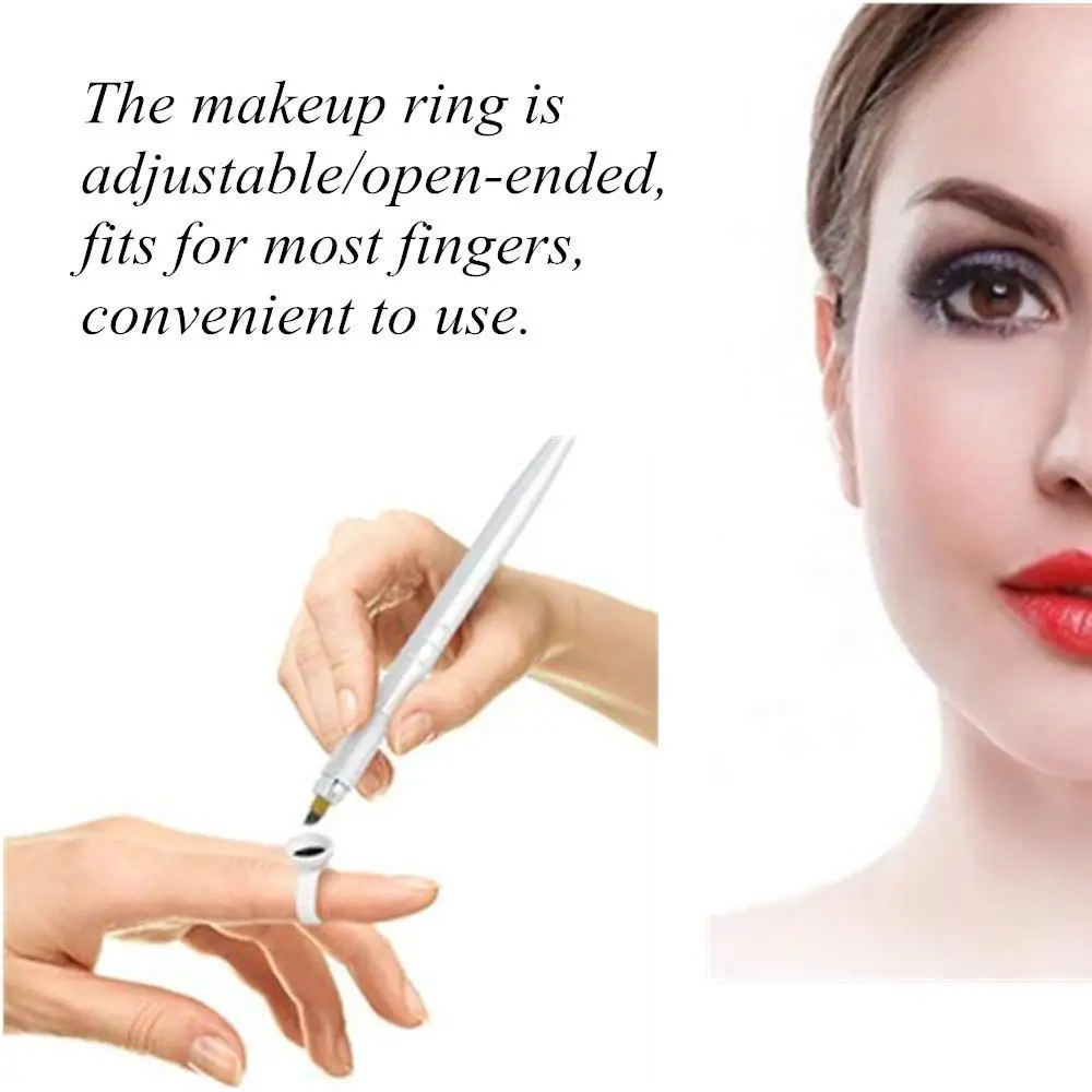 

300/500/1000pcs Large Size Plastic Tattoo Pigment Ink Rings Cups Makeup Rings Tattoo Glue Holder Adhesive Makeup Glue Rings