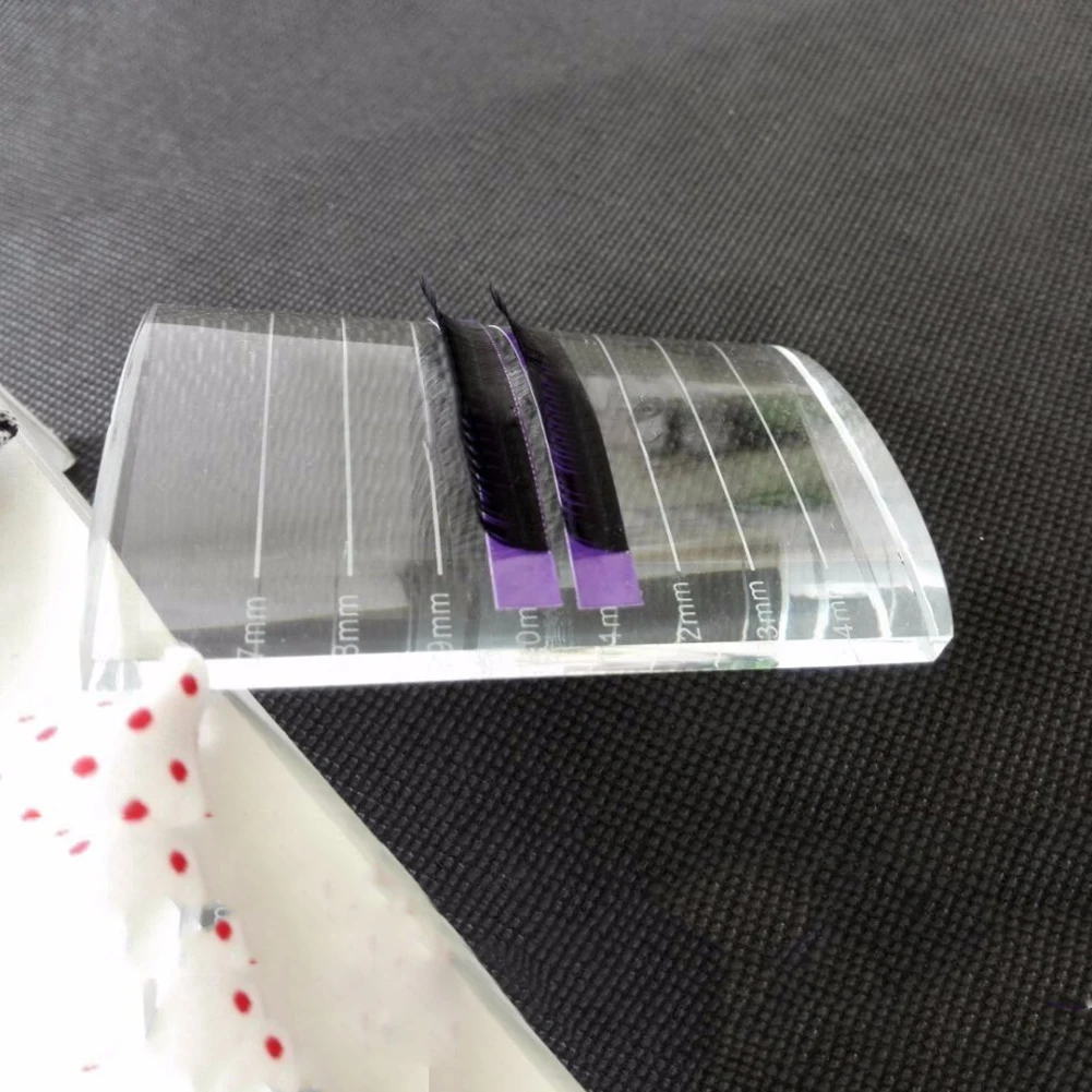 Инструмент для наращивания ресниц поддон клея из хрустального стекла U образной