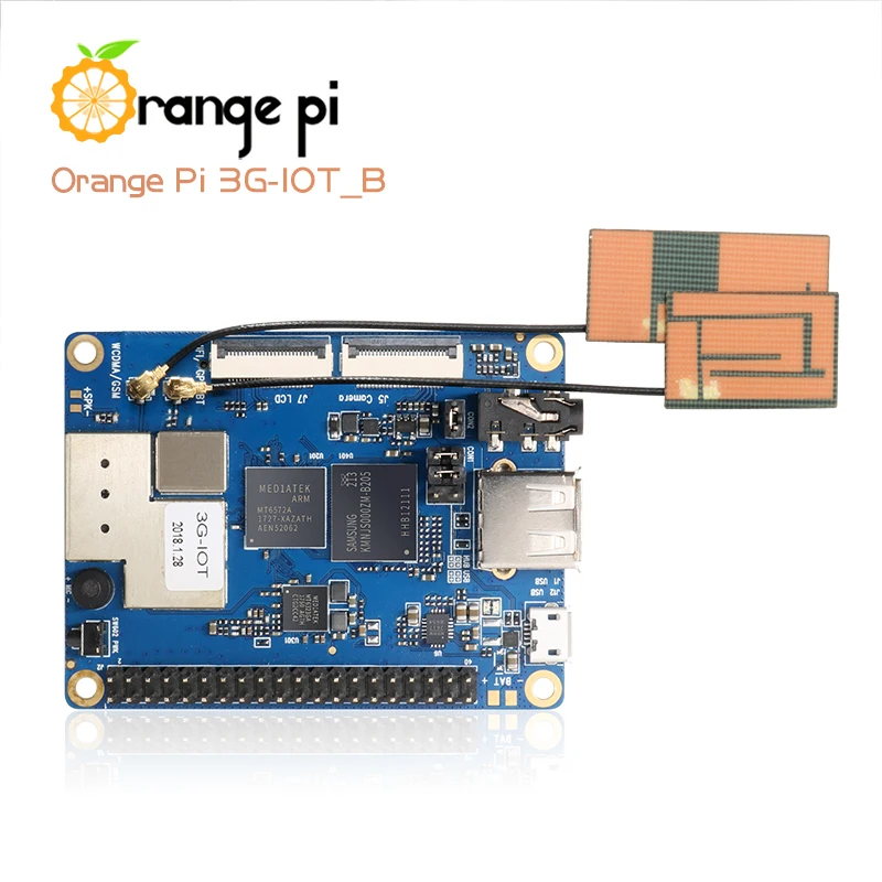 Оранжевый Pi 3G-IOT-B 512MB Cortex-A7 4 Гб памяти на носителе EMMC Поддержка 3G сим-карту Bluetooth
