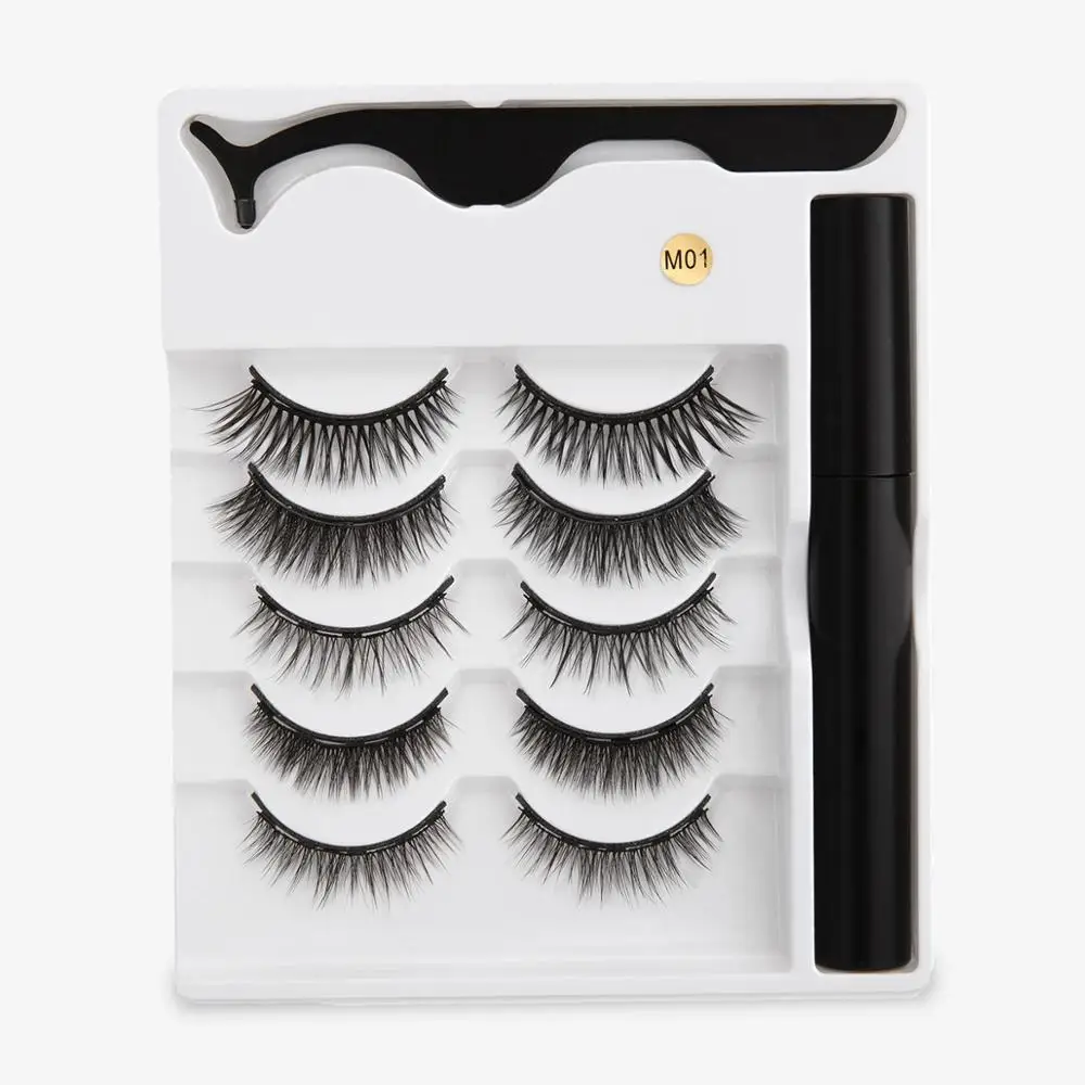 Набор Магнитных ресниц для макияжа 3/4/5 пар | Красота и здоровье