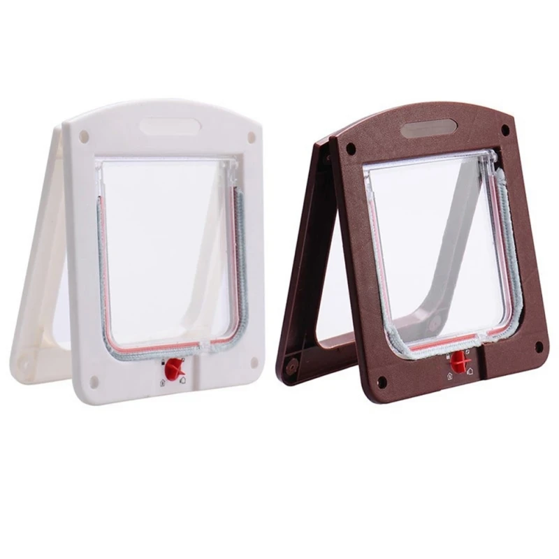 

Lockable Cat Door Cat Flap Door For Interior Exterior Doors Weatherproof Pet Doors For Cats Doggie Suitable For Window Wall