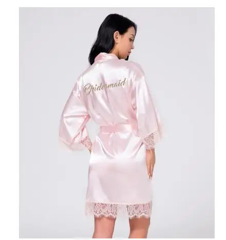 Женское атласное платье с золотыми буквами шелковая пижама разных цветов для