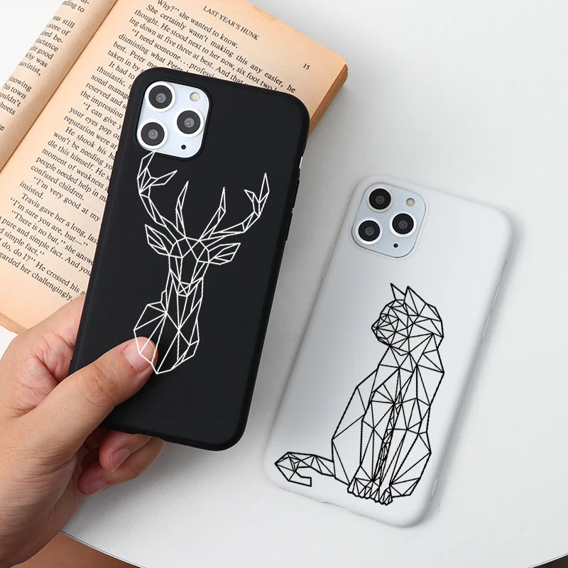 Мягкий матовый чехол для телефона из ТПУ с изображением животных Huawei Honor 20 10 9 Lite 7A