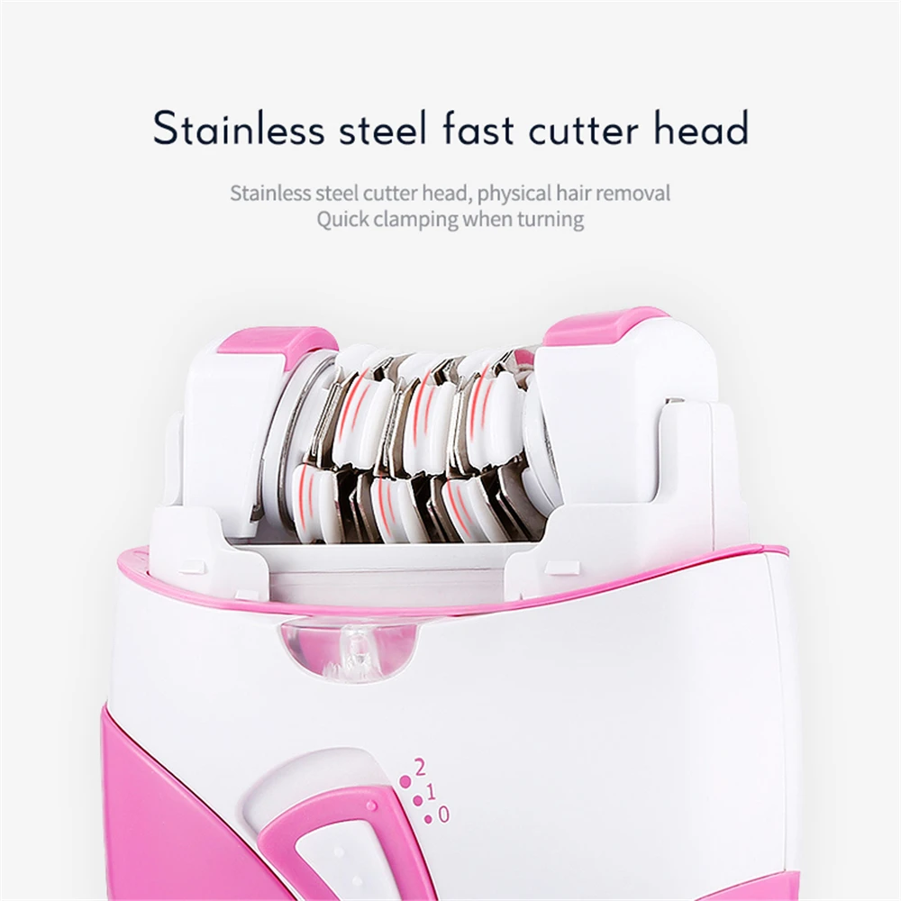 KEMEI USB Rechargeable Epilator Women Electric Hair Removal Facial Body Remover Leg Depilatory Lady Shaving Machine | Бытовая техника