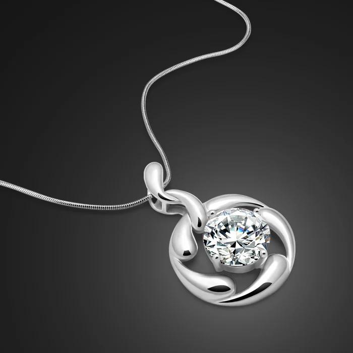 Модное ожерелье серебряного цвета женское украшение для денег с кулоном из