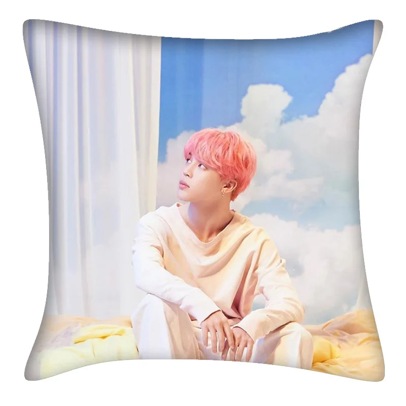 KPOP Подушка Bangtan подушка для мальчиков постельные принадлежности карта душа K-pop Home Bangtan Boys квадратная подушка с одной стороны - Цвет: 14