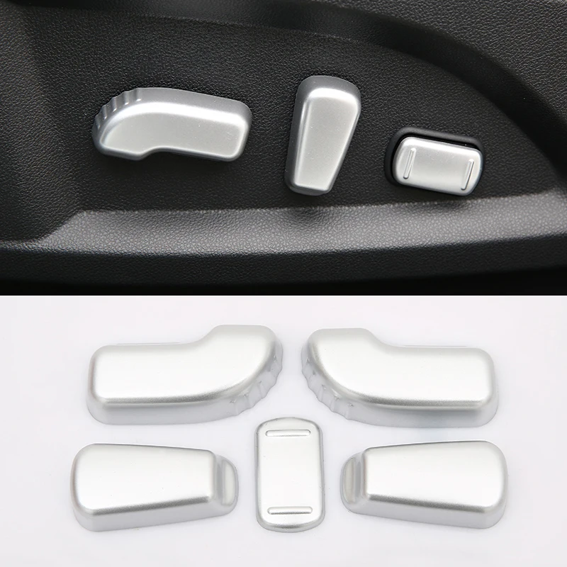 ABS хромированный чехол для переключателя регулировки сиденья автомобиля отделка