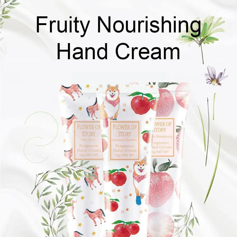 

1 шт. Цветочный Фруктовый восстанавливающий крем для рук увлажняющий отбеливающий зимний крем для рук против трещин уход за кожей рук C M9H0