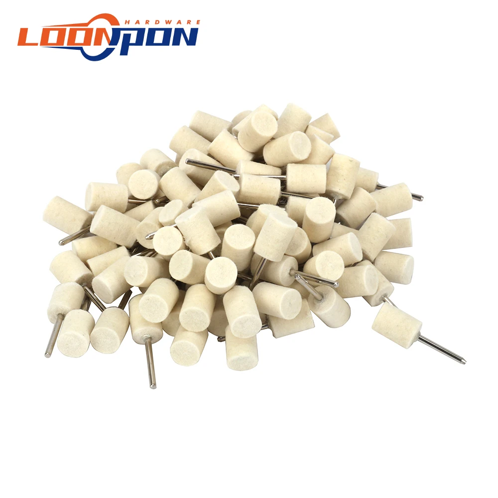 50 шт. головка 3 20 мм цилиндрическая шерстяная войлочная шлифовальные