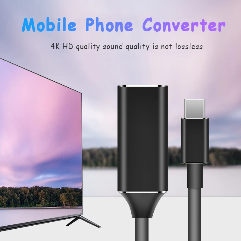 converters usb c hub type c to hdmi compatible hd tv adapter usb 3 1 4k converter for pc laptop computer gaming accessories free global shipping