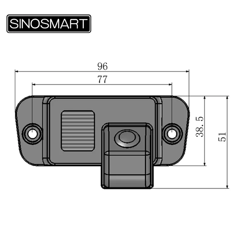 SINOSMART HD специальная парковочная камера для Ssangyong Korando REXTON W Kyron Actyon 2011 до 2013