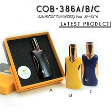 COHIBA Windproof Powerful Triple Torch Lighter BBQ Jet Gas Cigar Lighter Turbo Metal Kitchen Cigar Spray Gun Outdoor Gadgets Man