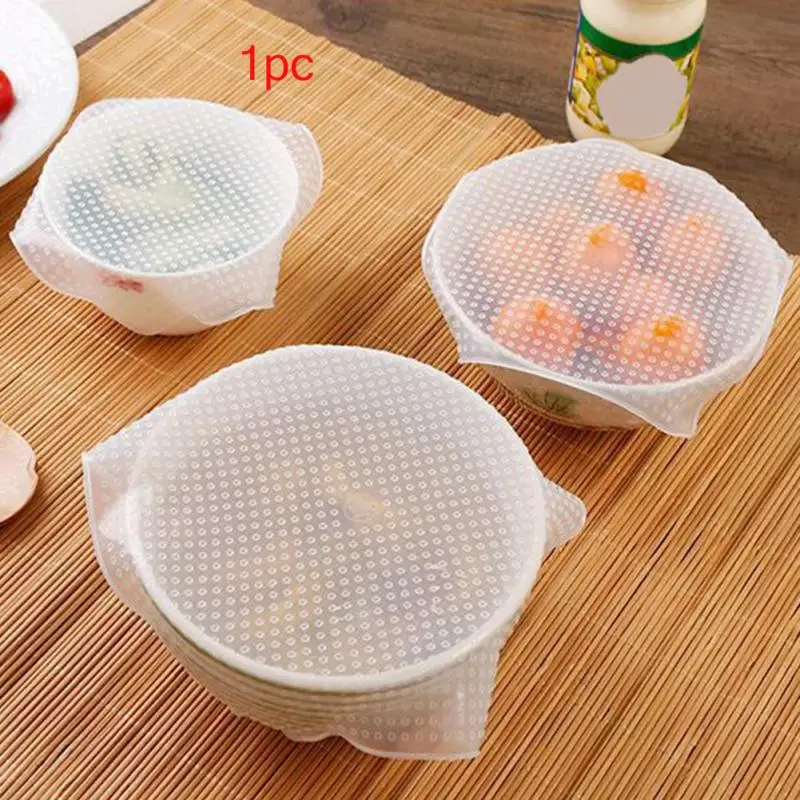 Многоразовые силиконовые крышки для мисок пищевая пленка сохранения свежести