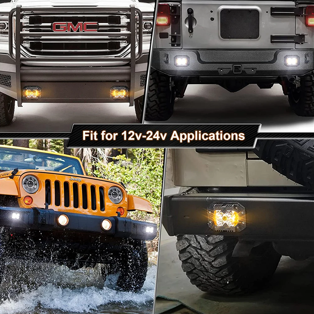 Автомобильные передние и задние фонари с утопленным креплением стандартные для