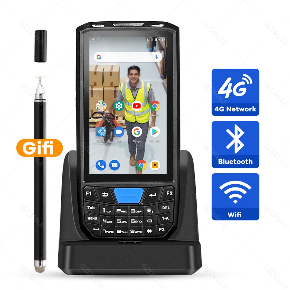 Портативный Pos терминал Android 8 1 PDA 1D 2D QR Honeywell сканер штрих кодов 4G NFC считыватель