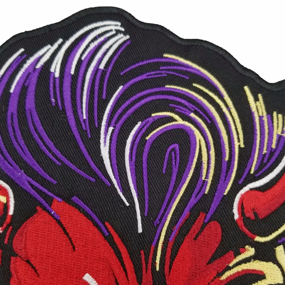 Нашивка с вышивкой Красный Дьявол индивидуальный дизайн для украшения одежды