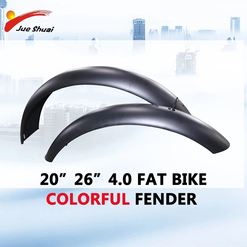 

Bicycle Mudguards 26''x4.0 Mud Guards Fender set for fat tire EBike Snow bike Beach Cycle Accessories MTB Demolition Bike Fender