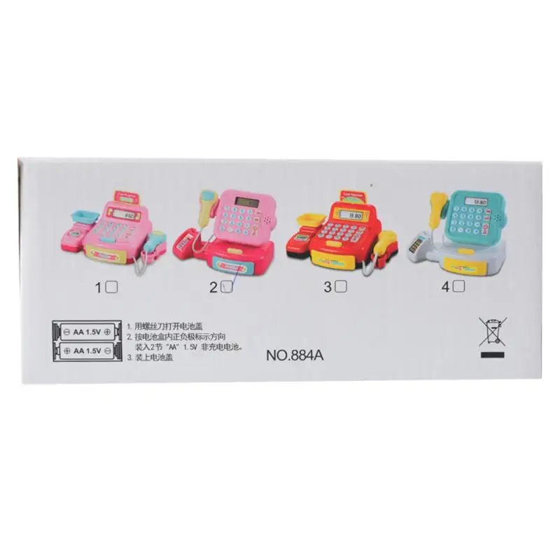 

Electronic Toys Simulation Supermarket Cash Register Children Educational Toy Checkout Counter Role Pretend Play