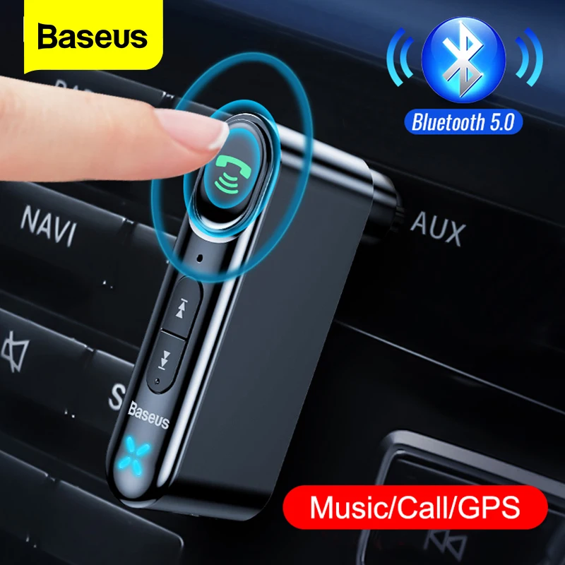 Автомобильный адаптер Baseus AUX Bluetooth 5 0 беспроводной аудиоресивер с разъемом 3 мм