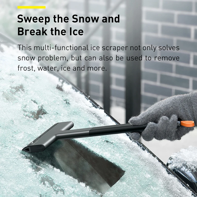Baseus Ice Scraper Snow Removal Car Windshield Window Cleaning Scraping Tool TPU Auto Breaker Shovel | Автомобили и мотоциклы