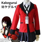 Полный комплект Аниме Kakegurui Yumeko Jabami Saotome Meari, Японский Школьный костюм для девочек