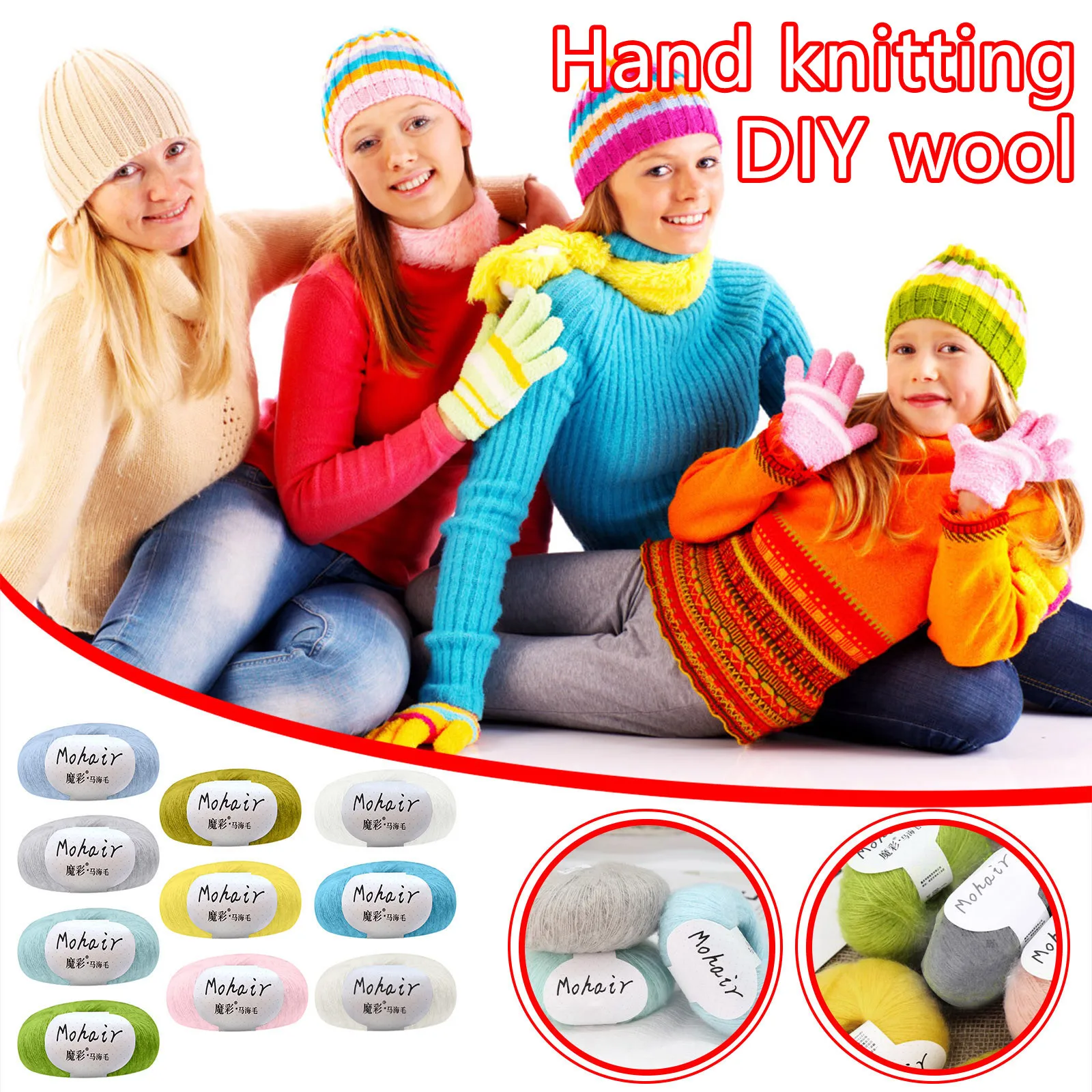 Свитер ручной вязки сделай сам вязаный крючком шарф шерстяной Южноафриканский