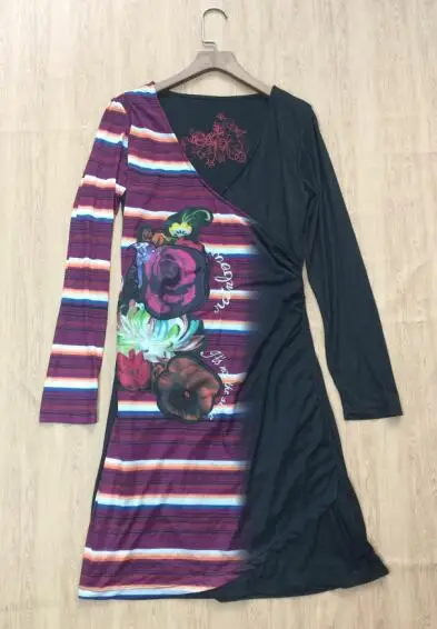 Испанское платье DESIGUAL; платье без рукавов на бретелях с принтом - Цвет: 7